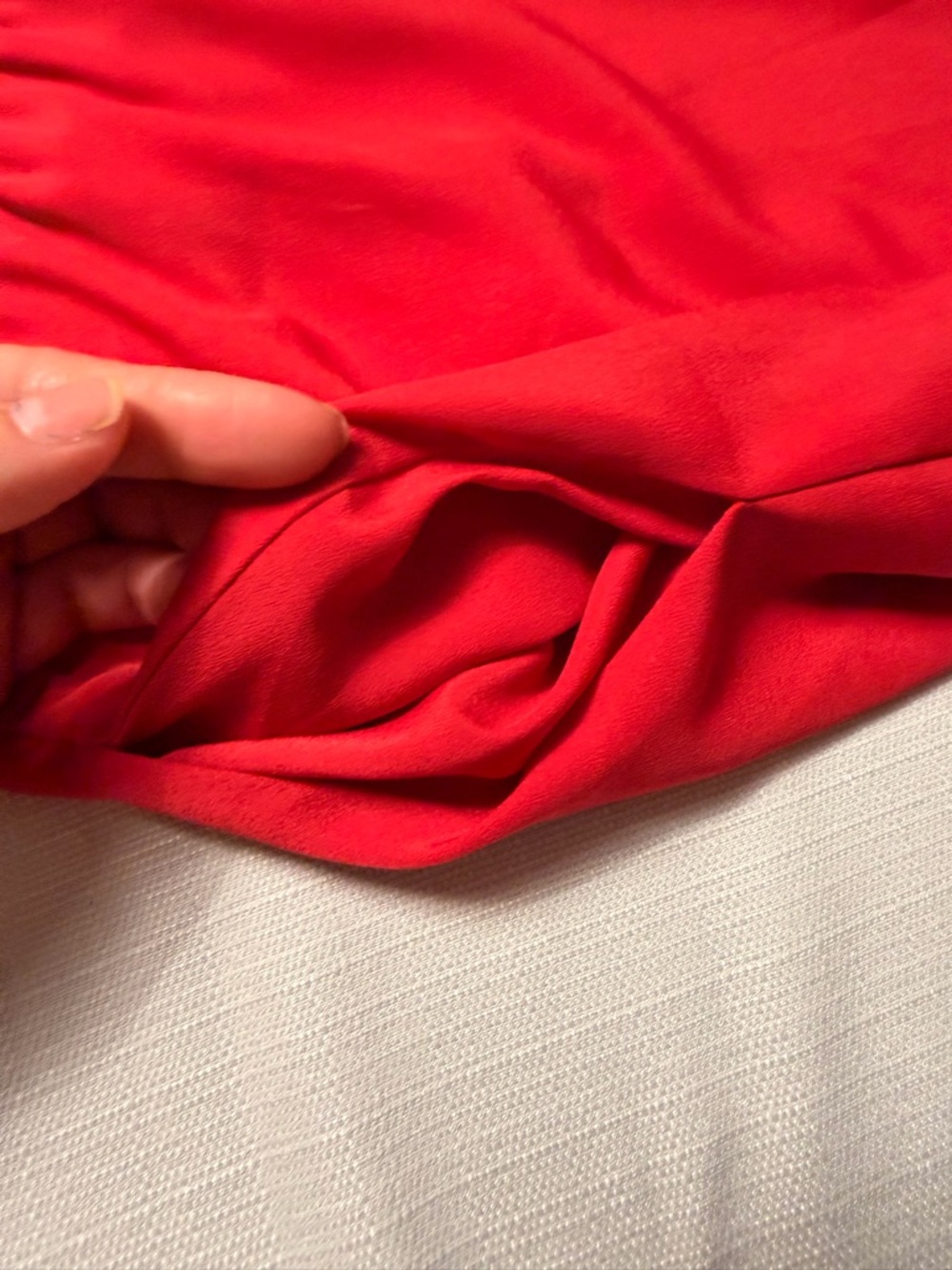 BCBGeneration Red Ruffle-Trim Mini Dress - Picture 7 of 7
